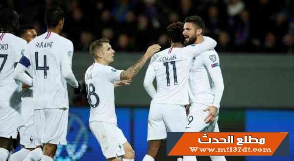 فوز فرنسا على أيسلندا في التصفيات الأوروبية